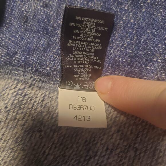 KUHL Size S Fitted Women's Viola Nova Pullover Cowl Neck Blue Heathered Hiking - Picture 8 of 10